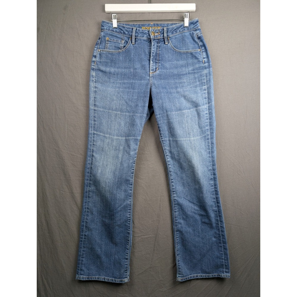 Pendleton Women Blue Bootcut Denim Jeans Size‎ 6 Stretch Medium Wash